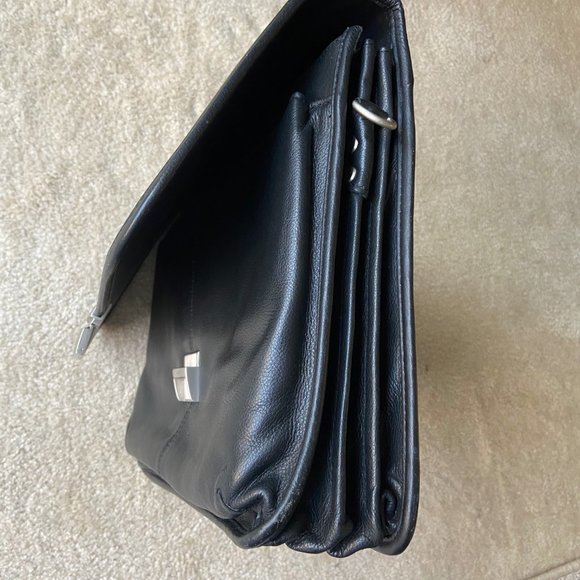 Samsonite Leather Flapover Briefcase - Picture 4 of 5